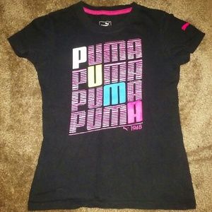 A black Puma womens shirt